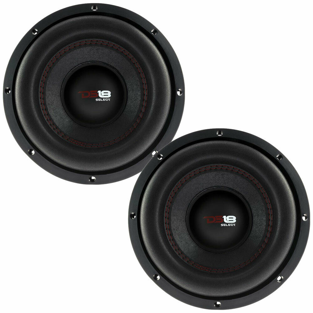 DS18, (2) DS18 SLC8S 8" Select-Series 4 Ohm DVC Shallow-Mount Subwoofer (1 Paar)