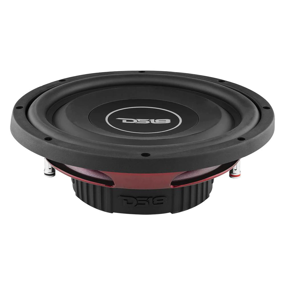 DS18, (2) DS18 SRW10.4D 10" 400W RMS SRW-Series Dual 4-Ohm Shallow-Mount Subwoofer