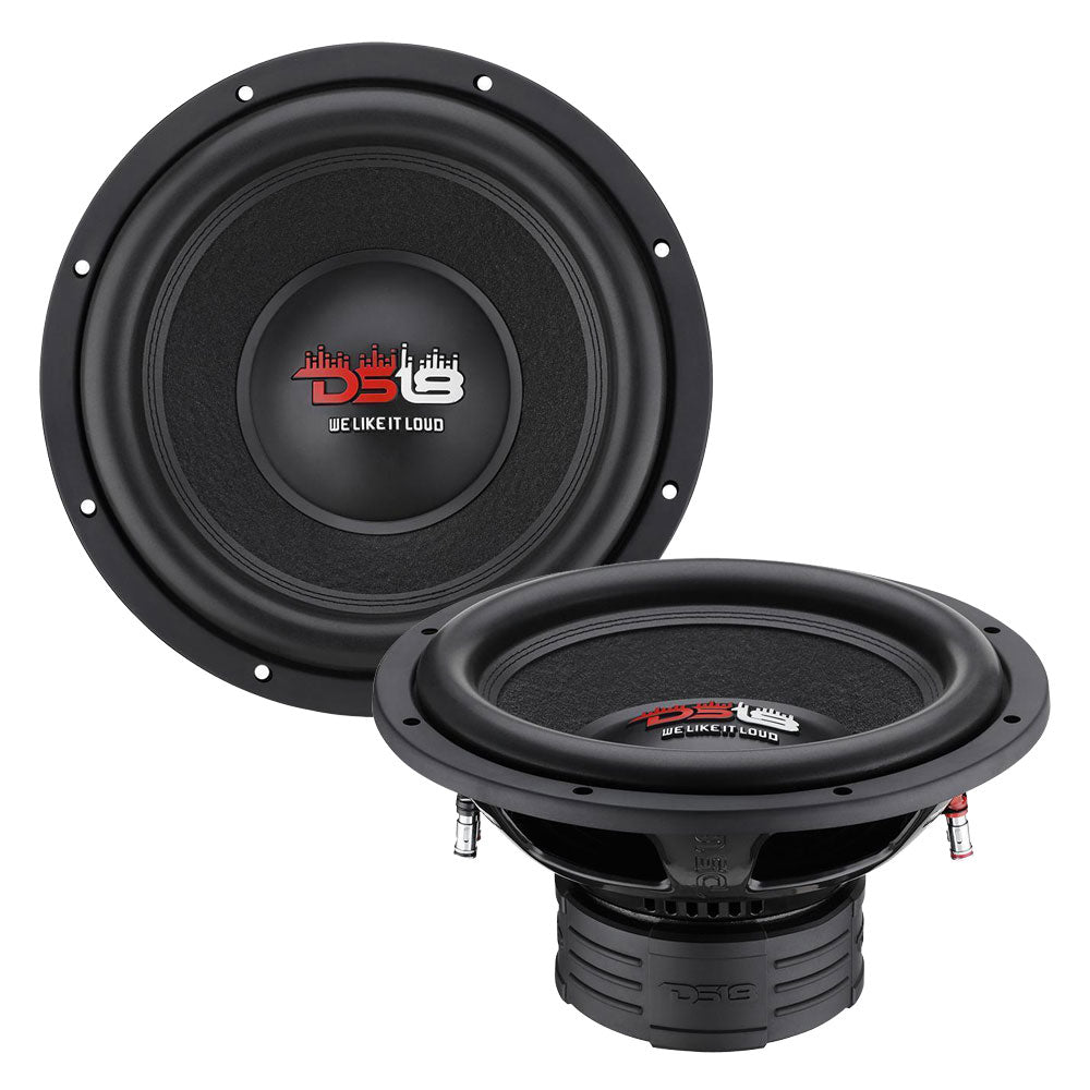 DS18, (2) DS18 Z-VX10 10" Z-VX Serie Aluminium 4 Ohm DVC Car Audio Subwoofer