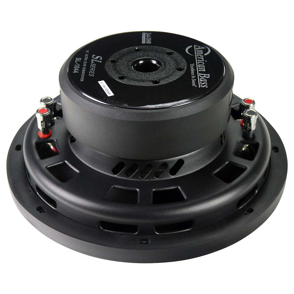 Amerikanischer Bass, American Bass SL-1044 10" 300W RMS SL Serie Dual 4-Ohm Shallow-Mount Subwoofer