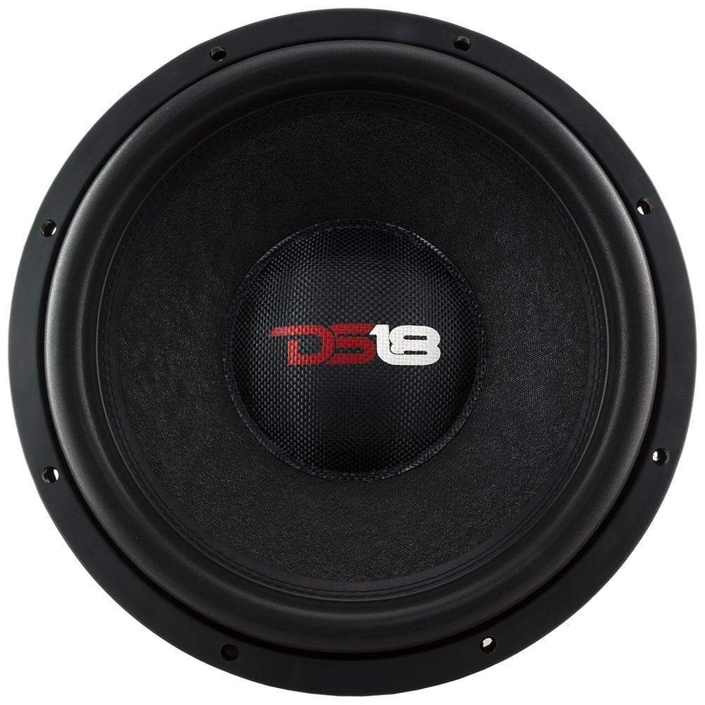 DS18, DS18 Z15 15" Elite-Serie 1800W Max 4 Ohm DVC Auto-Subwoofer mit Kohlefaser-Staubschutzkappe