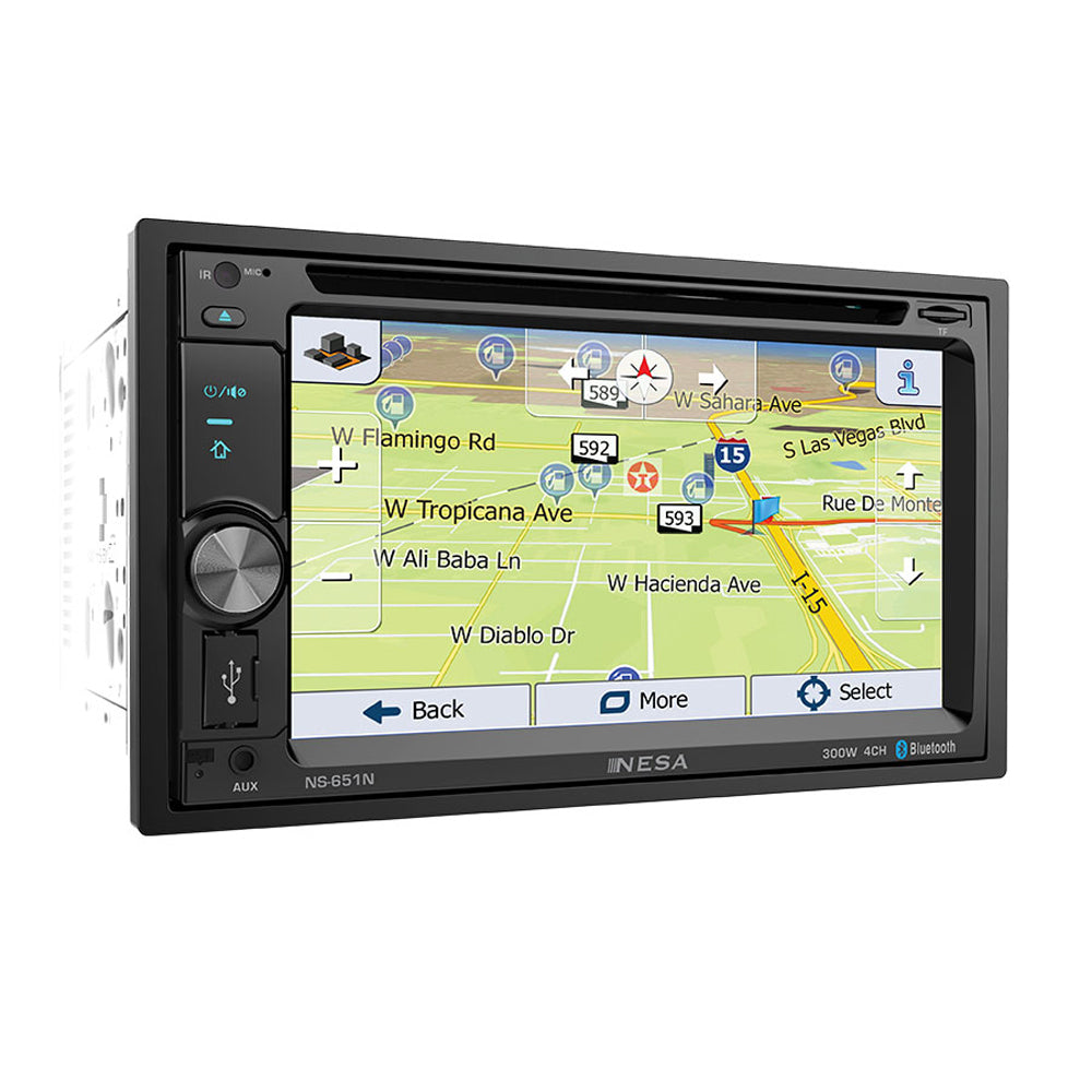 Nesa, Nesa NS-651N 2-DIN Multimedia DVD/CD/MP3 Quellenempfänger mit GPS Navigation und Bluetooth